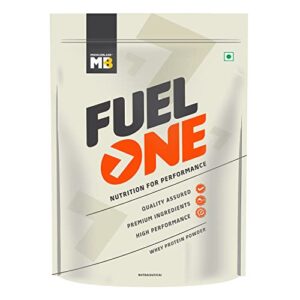 MuscleBlaze Fuel One Whey Protein (Chocolate 1 kg / 2.2 lb) 5.29 g BCAA, 4.2 g Glutamic Acid