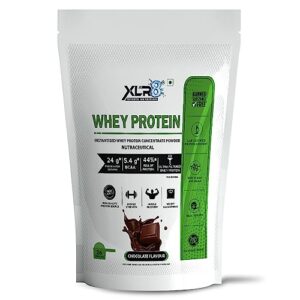 XLR8 Whey Protein Powder with 24 g Protein, 5.4 g BCAA - 2 Lbs / 908 g (Chocolate)