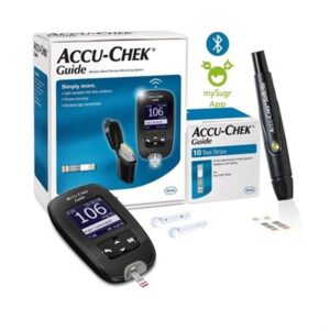 Accu-Chek Guide Blood Glucose Glucometer (Inc 10 Strips, 10 Lancets & Lancing Device)