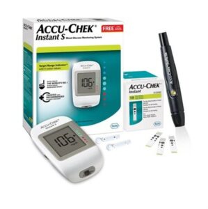 Accu-Chek Instant S Blood Glucose Monitor Kit (Inc 10 Strips, 10 Lancets & Lancing device)