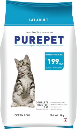 Purepet Ocean Fish Dry Cat Food for Adult Cats